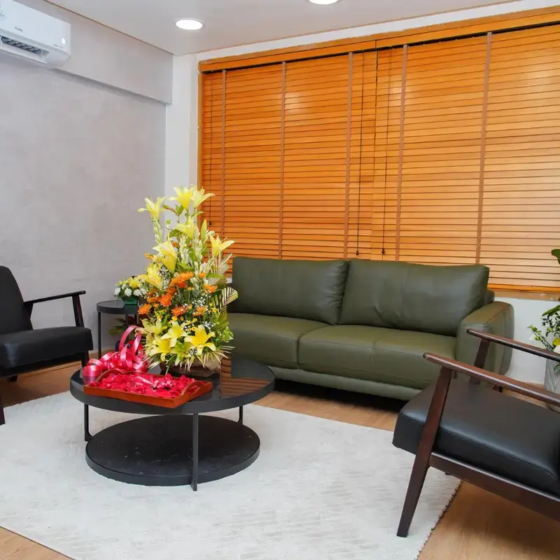 Completed interior and construction work
